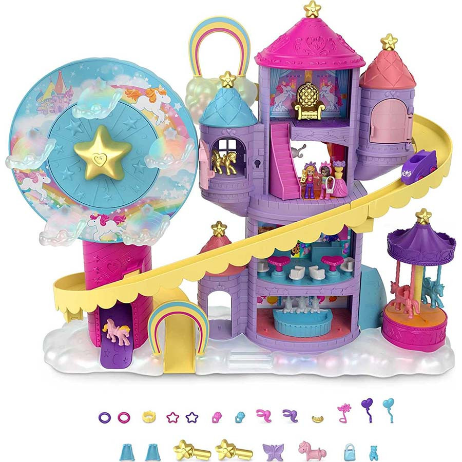 Set de joaca Polly Pocket - Parcul de distractie Unicorn