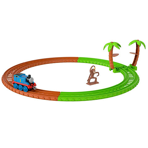 Set de joaca Thomas and Friends - Circuit Monkey Trouble Track Master Push Along cu trenulet Thomas