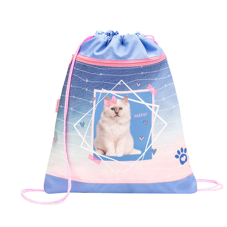 Ghiozdan scoala echipat Belmil Classy - Pisicuta cu fundita roz