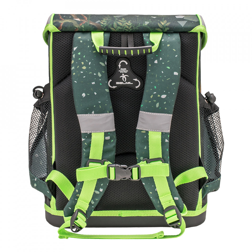 Ghiozdan scoala echipat Belmil Mini Fit - Lumea Dinozaurilor