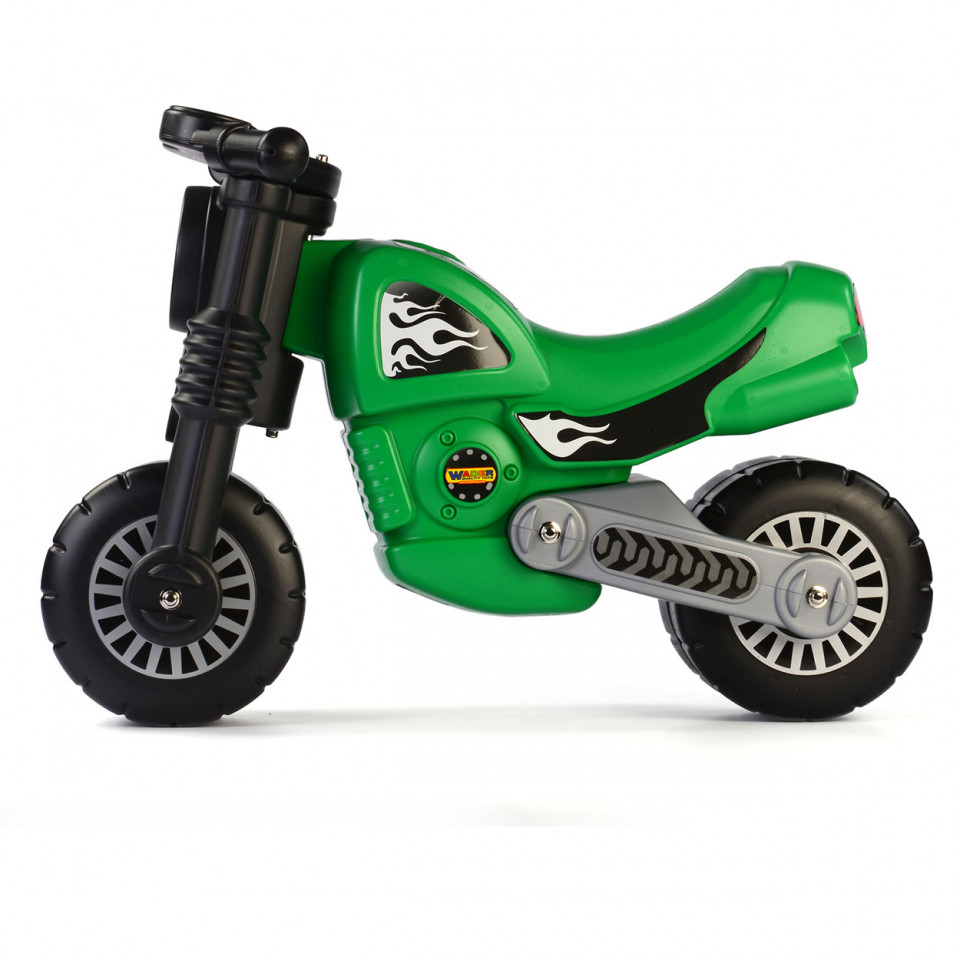 Motocicleta fara pedale verde Polesie