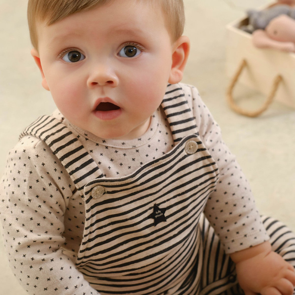 Salopeta cu dungi Tutto Piccolo