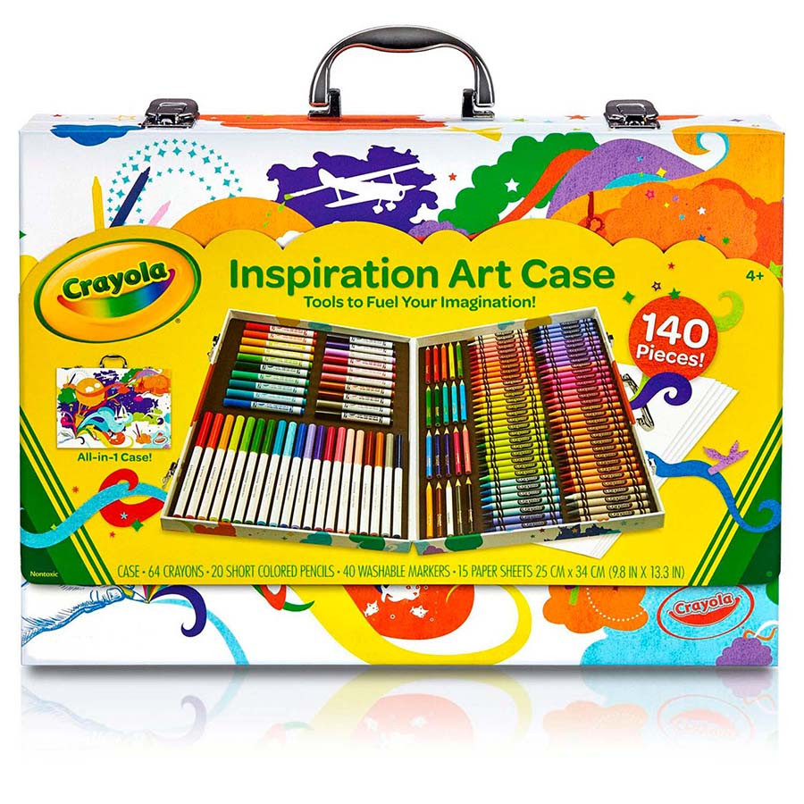 Set creativ Crayola in cutie de transport 140 piese
