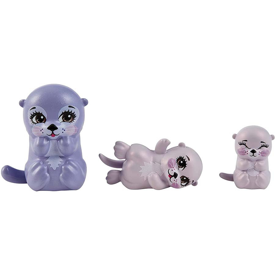 Set de joaca Ottavia Otter si familia de vidre Enchantimals Royal Ocean Kingdom