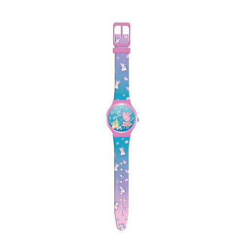Ceas de mana analog in cutie metalica Peppa Pig