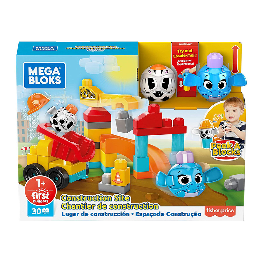 Set constructie Mega Bloks Fisher Price - Santierul