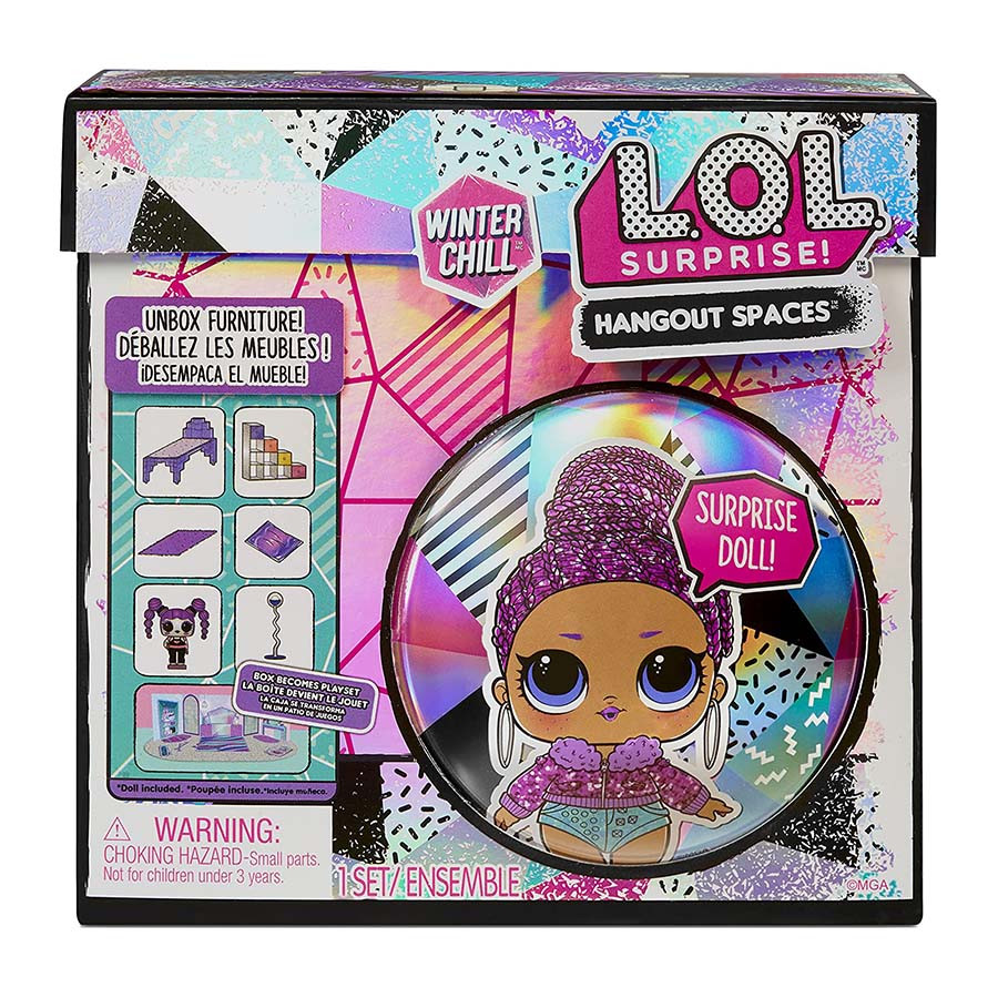 Set de joaca LOL Surprise Furniture Winter Chill cu papusa Bling Queen