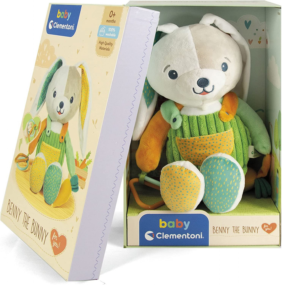 Jucarie de plus Baby Clementoni - Iepurasul Benny