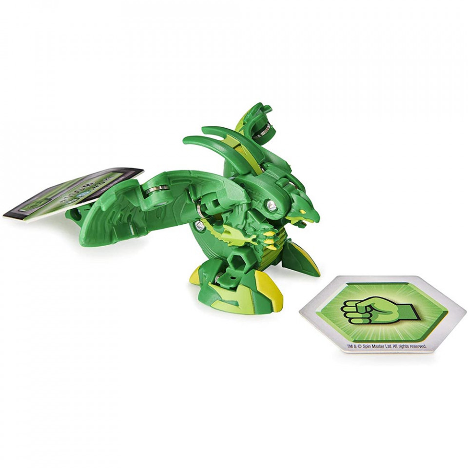 Set Bakugan Armored Alliance Baku-Gear figurina Sairus Ultra verde