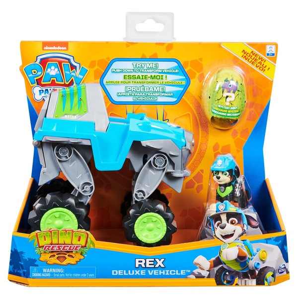 Set de joaca Rex si Super Masina de teren Paw Patrol Dino Rescue - Patrula Catelusilor