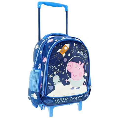 Ghiozdan pentru gradinita tip troler Outer Space Peppa Pig 31 cm