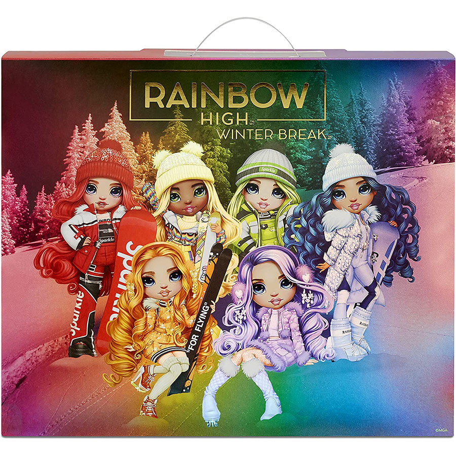 Papusa Rainbow High cu accesorii de iarna Ruby Anderson