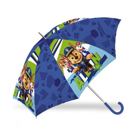 Umbrela automata albastra Chase Patrula Catelusilor 45 cm