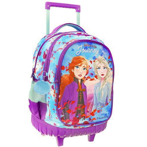 Ghiozdan rucsac troler Elsa si Anna Disney Frozen