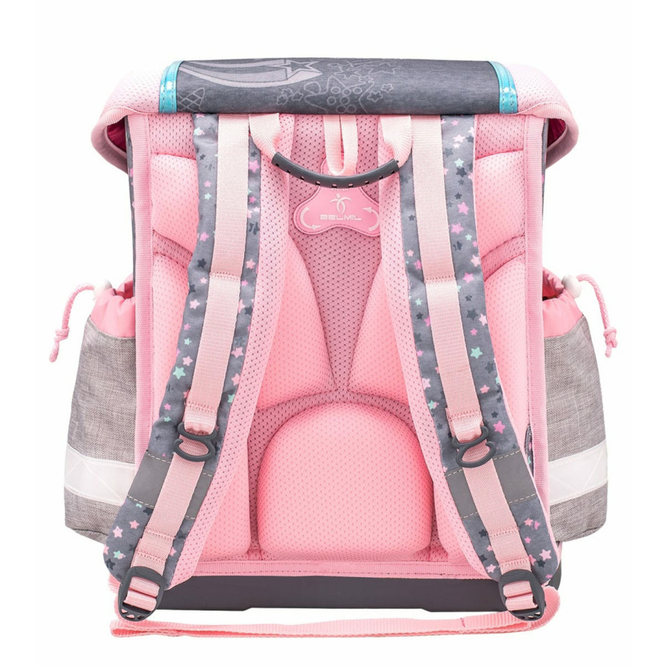 Ghiozdan scoala echipat Belmil Classy - Stelute stralucitoare