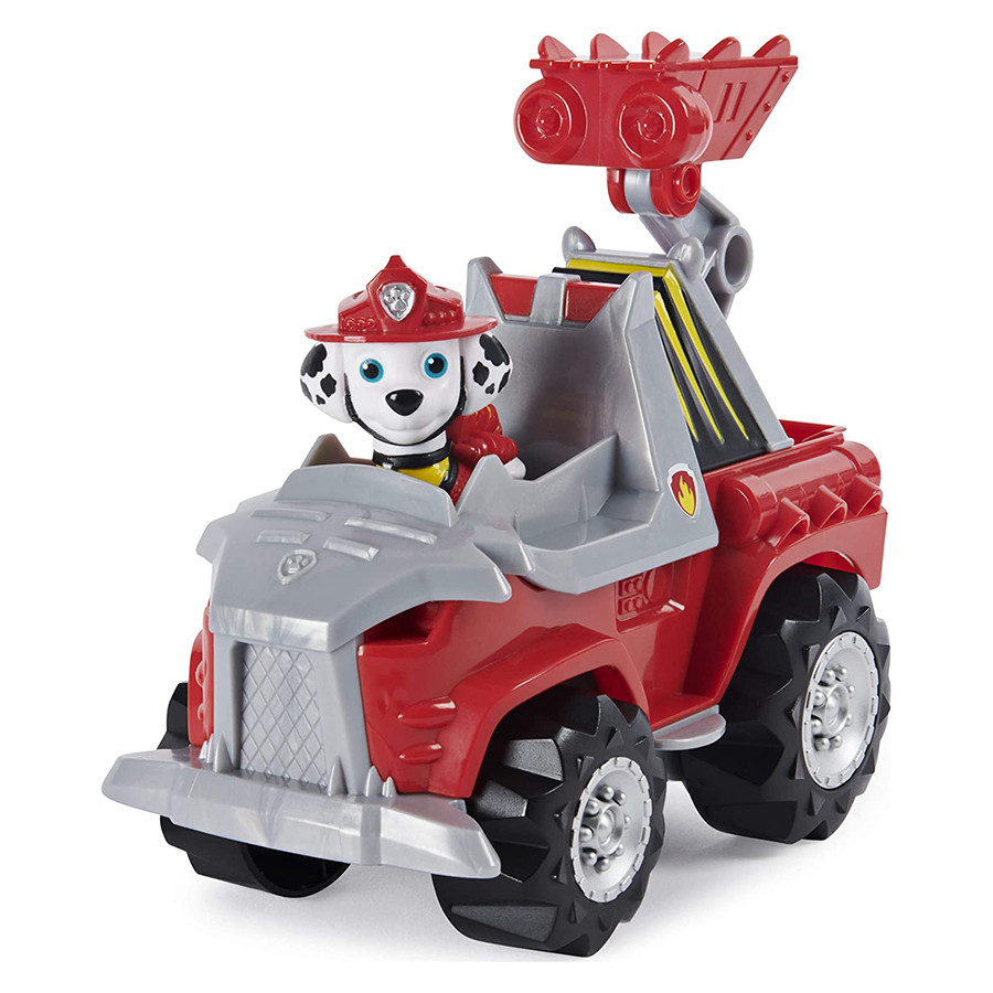 Set de joaca Marshall si Super vehiculul Rev-Up Paw Patrol Dino Rescue - Patrula Catelusilor