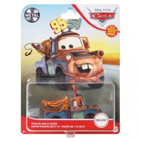 Masinuta metalica Bucsa echipa 95 si 51 Disney Cars Deluxe