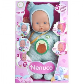 Papusa Bebelus Nenuco Baietel cu 5 functii 30 cm