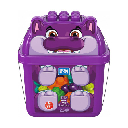 Set constructie 25 piese Mega Bloks Fisher Price - Hipopotamul aiurit