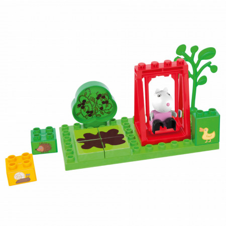 Set de constructie Big Bloxx Peppa Pig leaganul lui Suzy