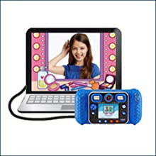 Camera digitala pentru copii VTech KidiZoom Duo DX cu MP3 Player, Albastru