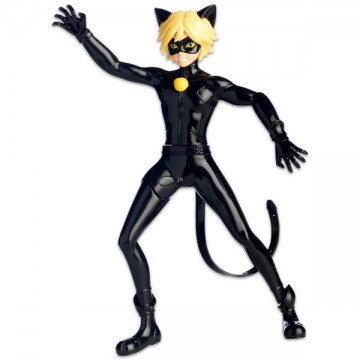 Figurina articulata Motan Noir 19 cm - Miraculous: Buburuza si Motan Noir