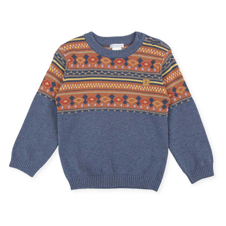 Pulover indigo Tutto Piccolo