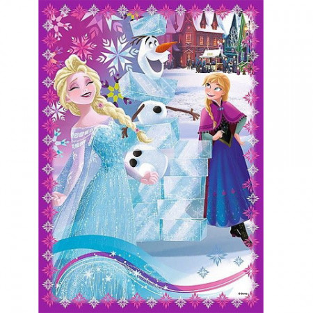 Puzzle Frozen 4 in 1 - 35, 48, 54 si 70 piese