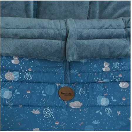 Sac de dormit cu gluga Evolutive albastru Tuc Tuc
