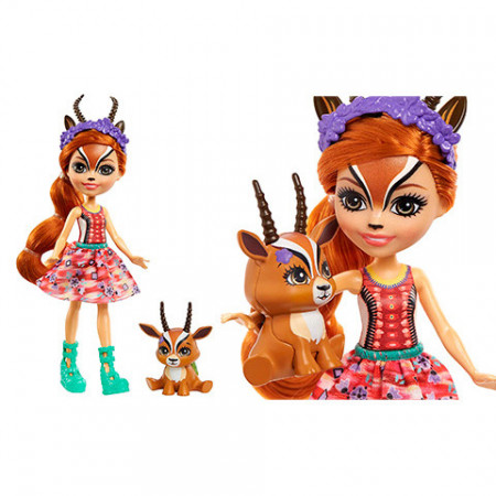 Set 4 papusi Enchantimals Sunny Savanna