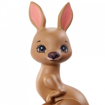 Set de joaca papusa Kamilla Kangaroo si cangurii Tote, Joey si Satchel Enchantimals