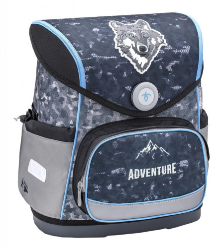 Ghiozdan scoala echipat Belmil Compact - Lupul