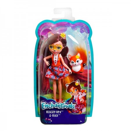 Papusa Felicity Fox cu figurina Flick EnchanTimals