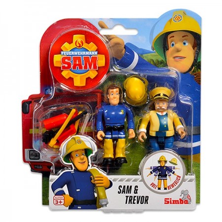 Set 2 Figurine Sam Pompierul - Sam si Trevor