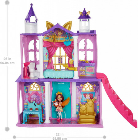 Set de joaca Castelul Enchantimals Royal cu papusa Felicity Fox