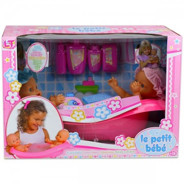 Set papusi gemene in cadita cu accesorii Loko