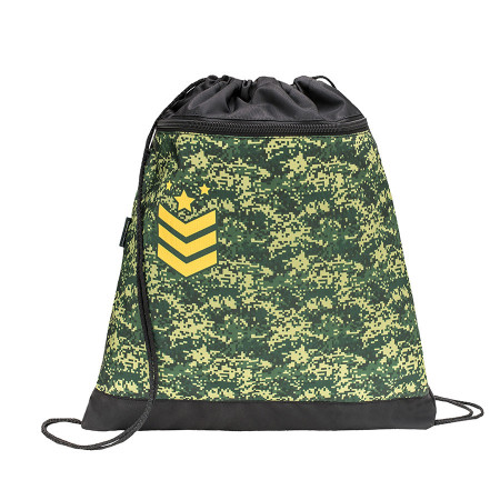 Ghiozdan scoala echipat Belmil Classy - Camuflaj verde