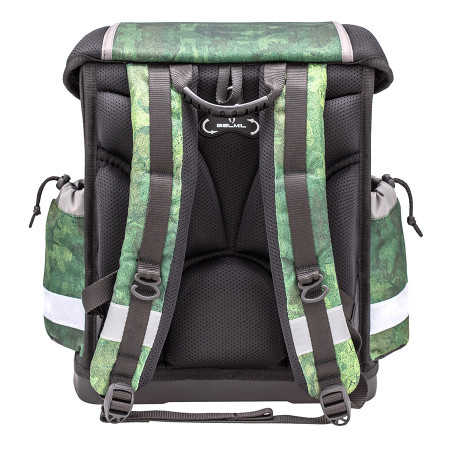 Ghiozdan scoala echipat Belmil Classy - Military verde