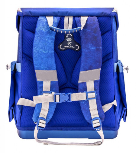 Ghiozdan scoala echipat Belmil Compact - Lupul albastru