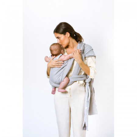 Port bebe stil esarfa elastica marsupiu Constelatie gri Tuc Tuc