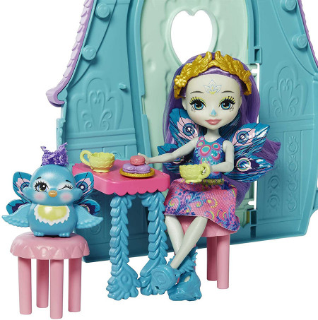 Set de joaca Enchantimals Patter Peacock si casuta