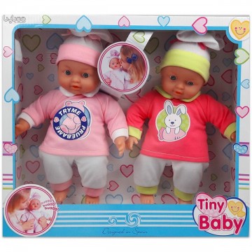 Set papusi gemene care plang Tiny Baby