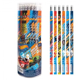 Creion grafit cu radiera Hot Wheels