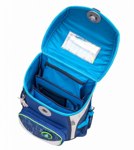 Ghiozdan scoala echipat Belmil Cool Bag - Invazia geometrica