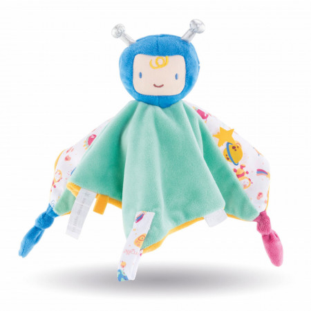 Jucarie de plus pentru somn bebelusi Corolle Mon Doudou Astronaut verde 25 cm