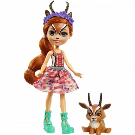 Papusa Gabriela Gazelle si figurina Racer EnchanTimals