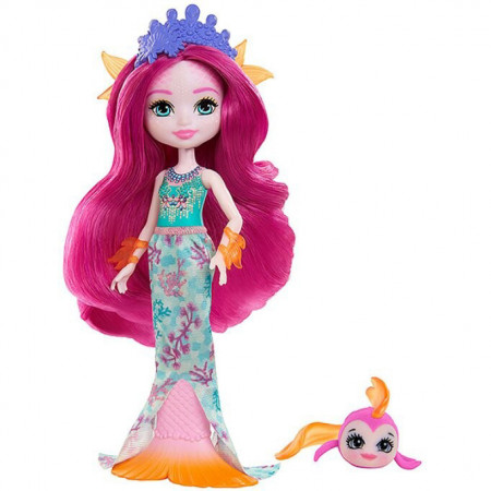 Papusa Maura Mermaid si figurina Glide EnchanTimals Royal