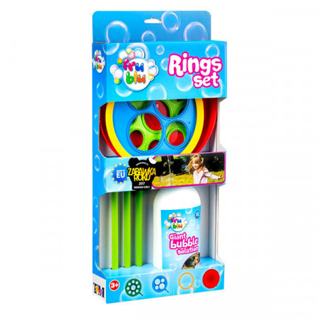 Set baloane de sapun cu accesorii cercuri Fru Blu
