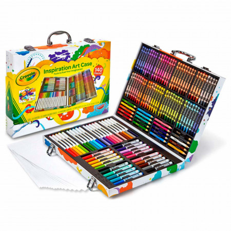 Set creativ Crayola in cutie de transport 140 piese