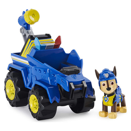 Set de joaca Chase si Super vehiculul Rev-Up Paw Patrol Dino Rescue - Patrula Catelusilor